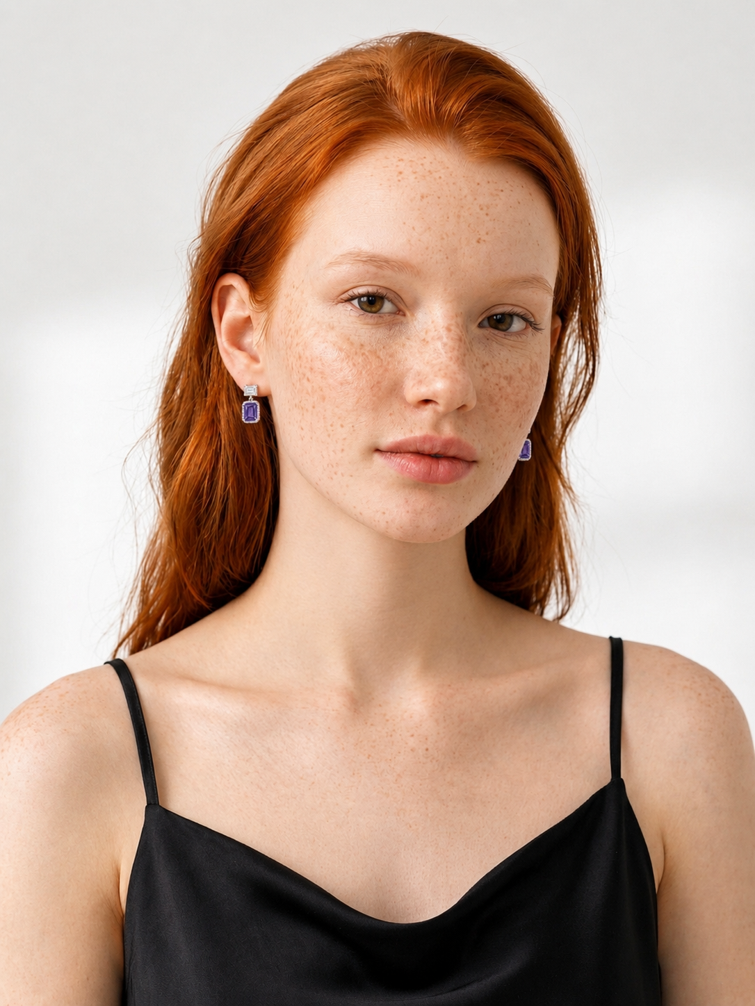 Aretes Herencia Violeta