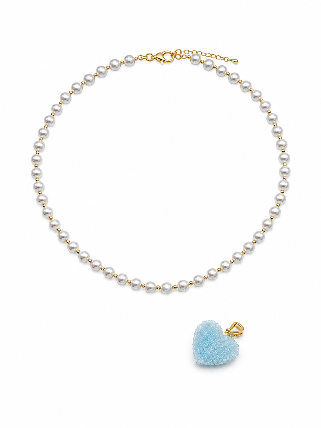 Collar Candy Heart Perla