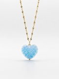 Collar Candy Heart Azul Nube