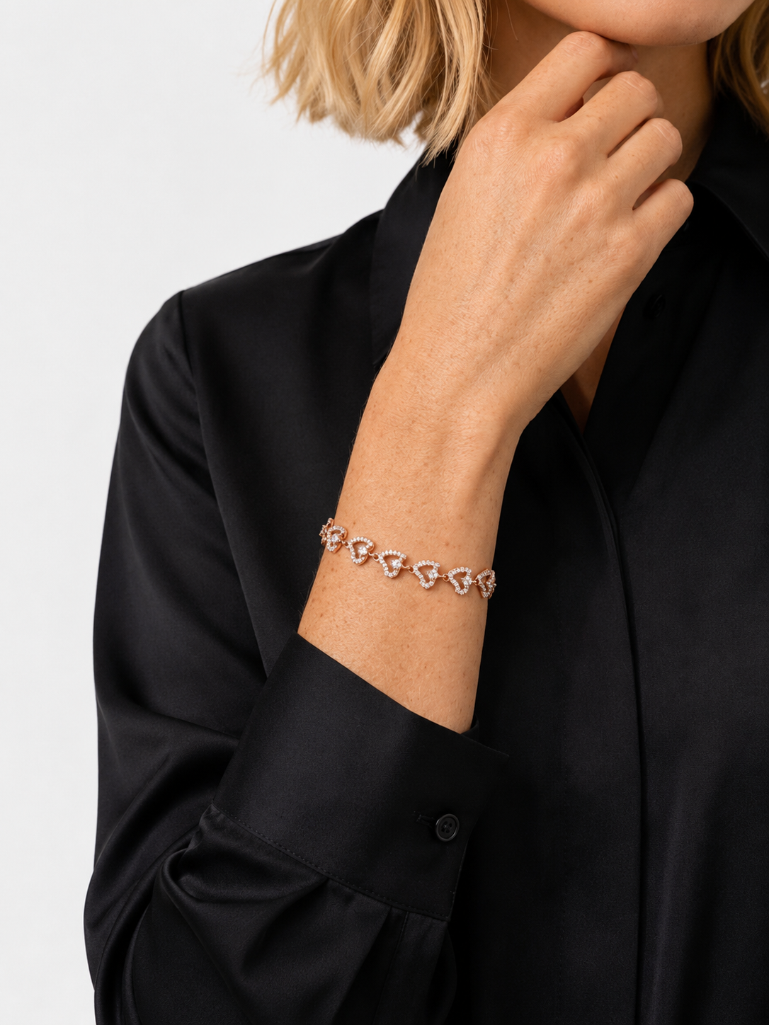 Pulsera Corazones Entrelazados