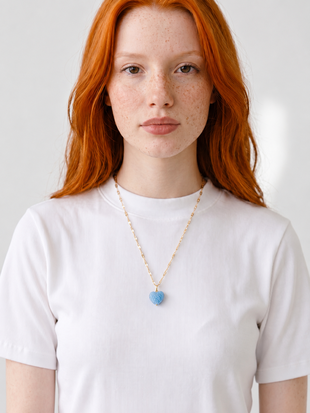 Collar Candy Heart Azul Nube