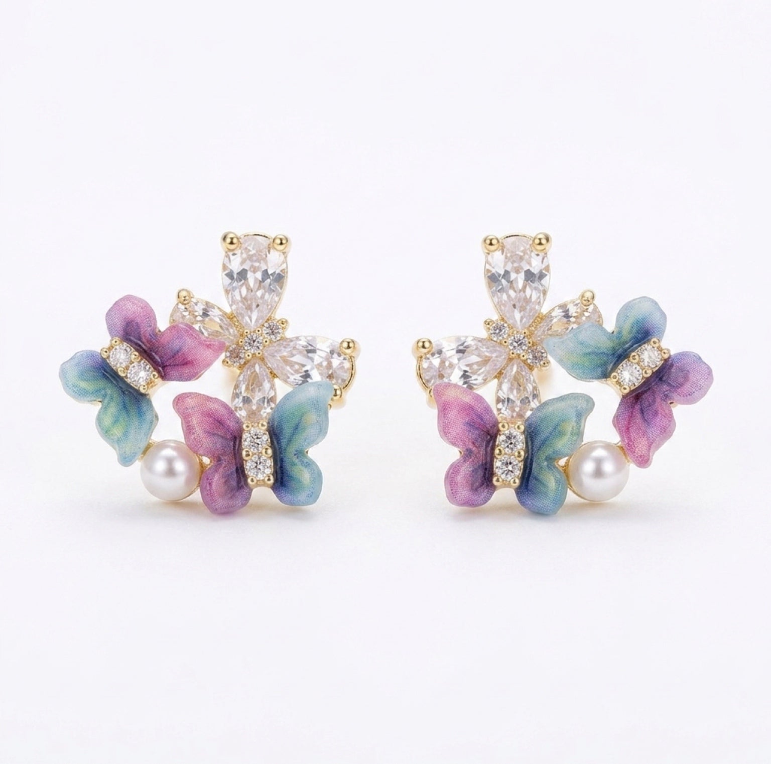 Aretes Aleteo Acuarela