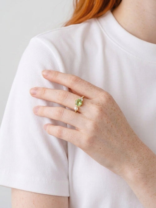 Anillo Constelación Verde