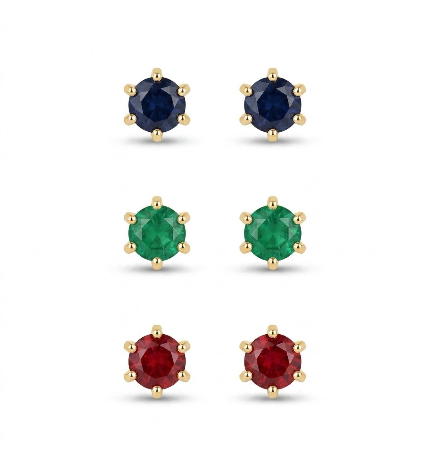 Set de Aretes Punto de Color